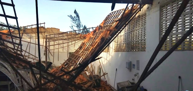 Desabamento de teto deixa seis pessoas feridas em Parnaíba